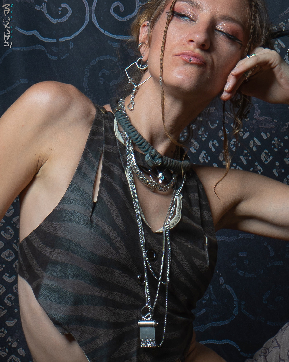 Corset / Fake Leather Rings - TIGRE